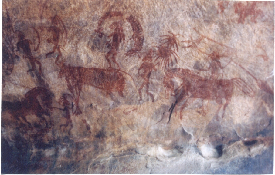 bhimbetka rock painting