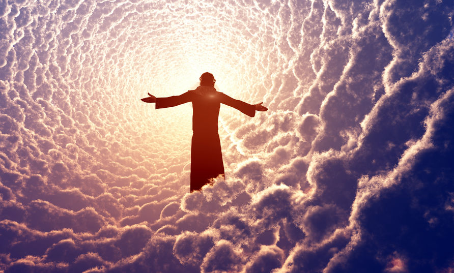  jesus prays in the cloud