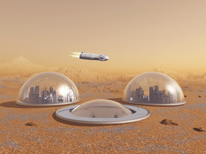 Future human colony on mars