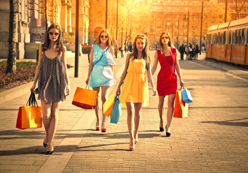 girls going for shopping