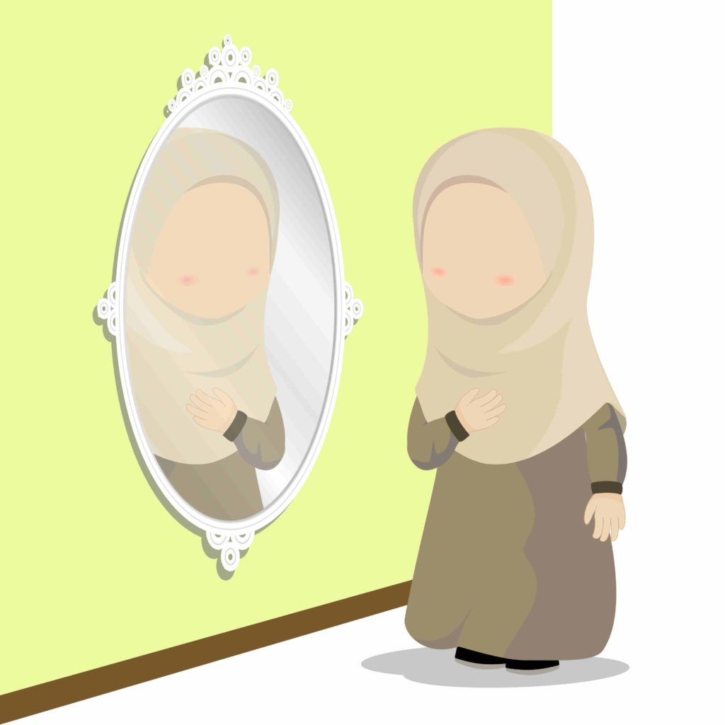 cute muslim girl cartoon