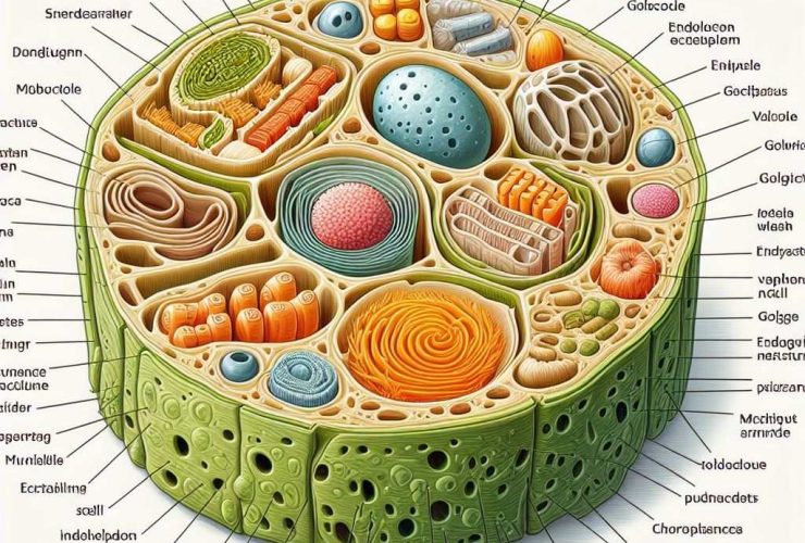 Plant cell image by AI